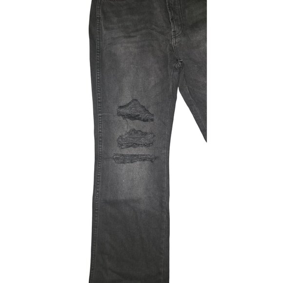 Arizona Womens Hi-Rise Bootcut Distressed Black Jeans Size 5 EcoVero Denim - Picture 3 of 10